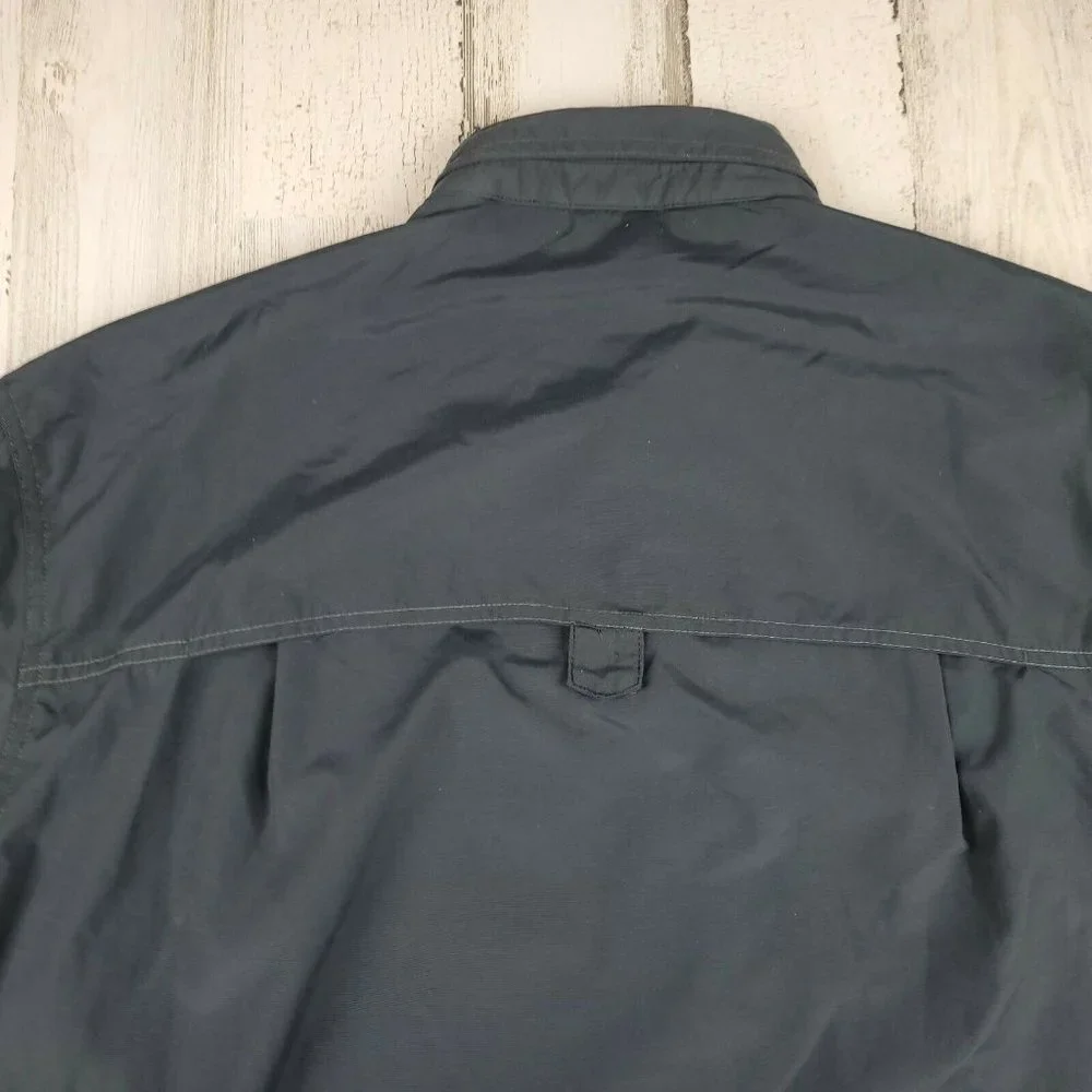 REI UPF 50+ Gray Check Coolplus Long Sleeve Hiking Fishing Outdoor Shirt - Picture 10 of 11